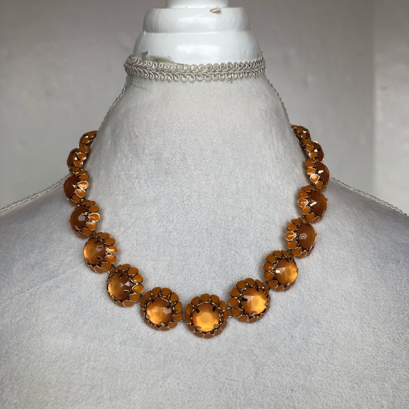 J. Crew orange statement necklace - Picture 6 of 7